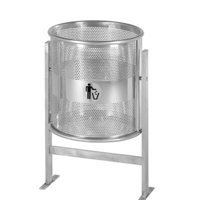 Papeleira Jardim Aço Inox 80L